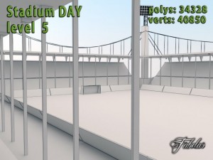 stadium level 5 daynight 3D Model