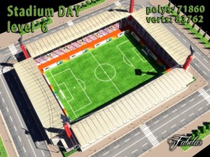 stadium level 6 day 3D 模型