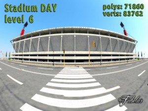 stadium level 6 day 3D 模型