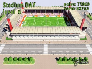 stadium level 6 day 3D 模型