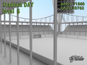 stadium level 6 day 3D 模型