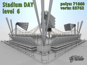 stadium level 6 day 3D 模型