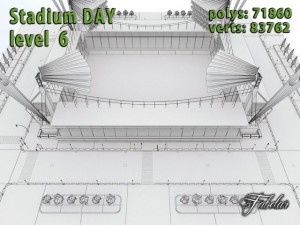 stadium level 6 day 3D 模型
