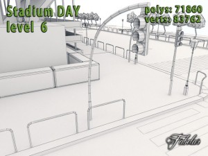 stadium level 6 day 3D 模型