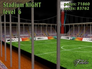 stadium level 6 night Model 3D