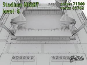 est&aacute;dio n&iacute;vel 6 noite Modelo 3D