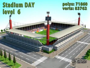stadium level 6 daynight 3D Model