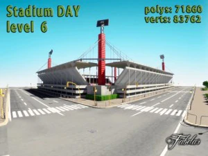 stadium level 6 daynight 3D Model