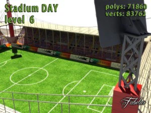 stadium level 6 daynight 3D Model
