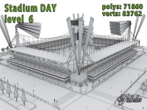 stadium level 6 daynight 3D मॉडल