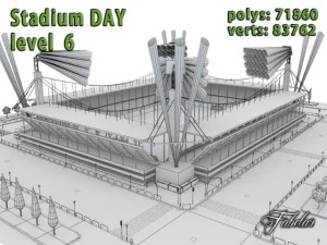 stadium level 6 daynight 3D Model