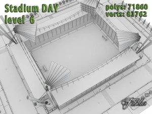 stadium level 6 daynight 3D Model