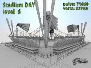 stadium level 6 daynight 3D Model