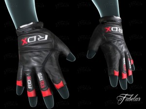 weight lifting gloves 3D Model