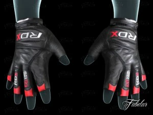weight lifting gloves 3D Model