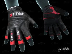 weight lifting gloves 3D Model