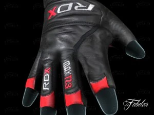 weight lifting gloves 3D Model