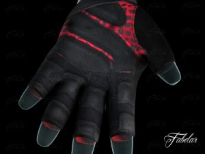 weight lifting gloves 3D Model