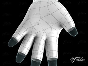 weight lifting gloves 3D Model