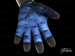 weight lifting gloves 2 Model 3D