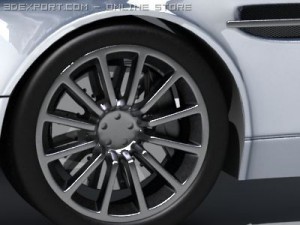 aston martin vanquish s 3D 模型
