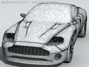 aston martin vanquish s 3D 模型