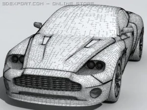 aston martin vanquish s 3D Model