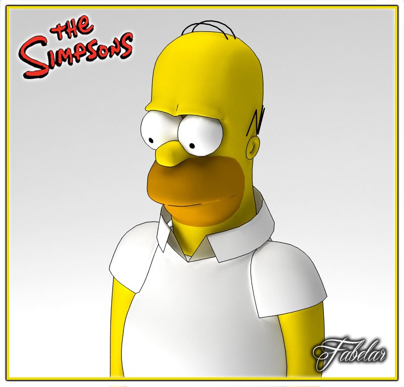 Simpson 3d werkstatt. Симпсоны 3d. Гомер 3д. Гомер симпсон красавчик