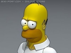 homer simpson 3D Model