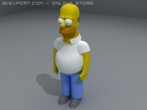 homer simpson 3D Model