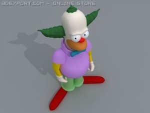 krusty the clown 3D Модель
