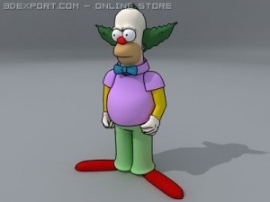 krusty the clown 3D Модель