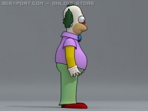 krusty the clown 3D Модель
