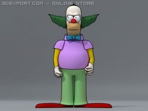 krusty the clown 3D Модель