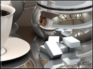 coffee service tray 3D Model