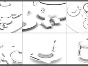 coffee service tray 3D Model