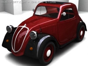 fiat topolino 1946 3D Model