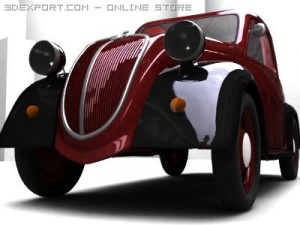 fiat topolino 1946 Modello 3D