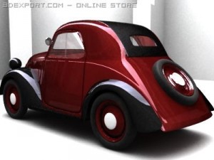 fiat topolino 1946 Modello 3D