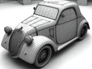 fiat topolino 1946 Modello 3D