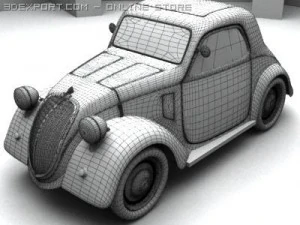 fiat topolino 1946 3D Model
