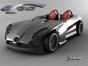 mercedes f400 Modelo 3D