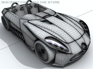mercedes f400 3D मॉडल