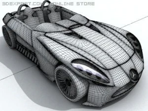 mercedes f400 3D Model