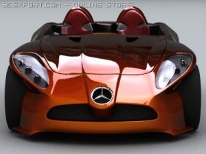 mercedes f400 3D मॉडल