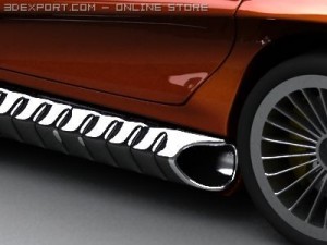 mercedes f400 3D मॉडल