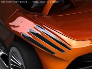 mercedes f400 3D मॉडल