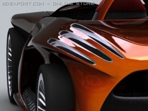 mercedes f400 3D मॉडल