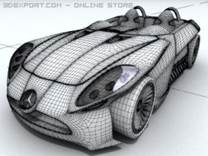 mercedes f400 3D मॉडल