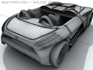 mercedes f400 3D मॉडल
